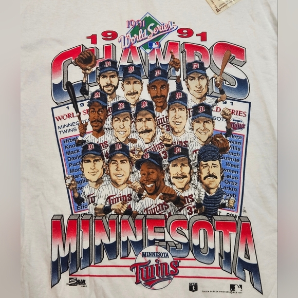 Salem Sportswear Other - Vintage 1991 Minnesota Twins World Series Champs T-Shirt M Salem Sportswear USA